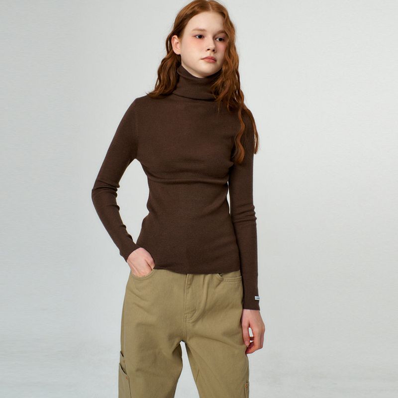 Basic Turtle Neck Knit_5Color