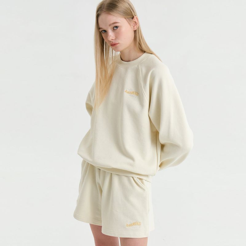Wave Logo Zurry Half Pants Cream