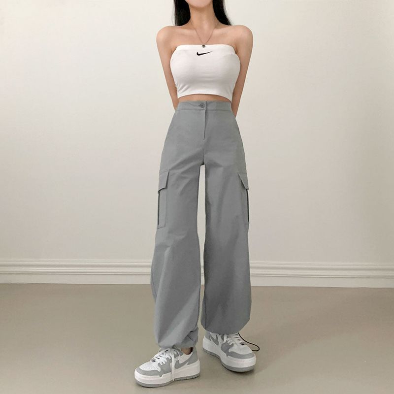 [Bellide made/short, long] Urban two-way string cargo pants