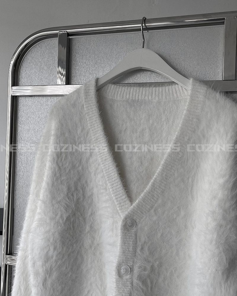 OA Blanc Angora Cardigan (3 colors)