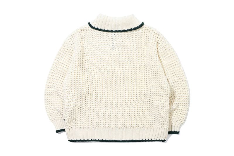 HEAVY WAFFLE PIQUE KNIT