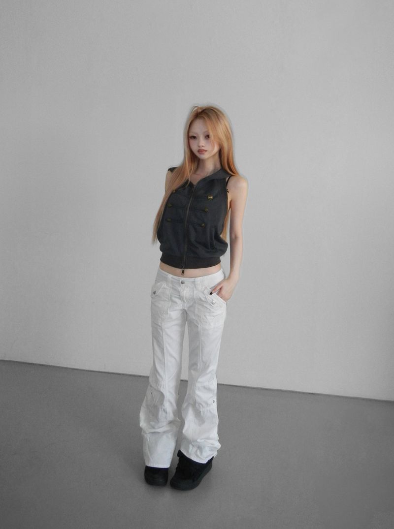 crispy 81 straight pants(2 color)