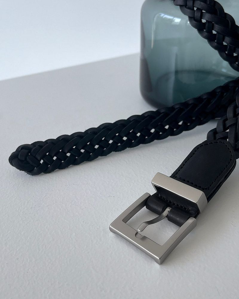 THE NEXT 25mm Monogram Mesh Leather Belt