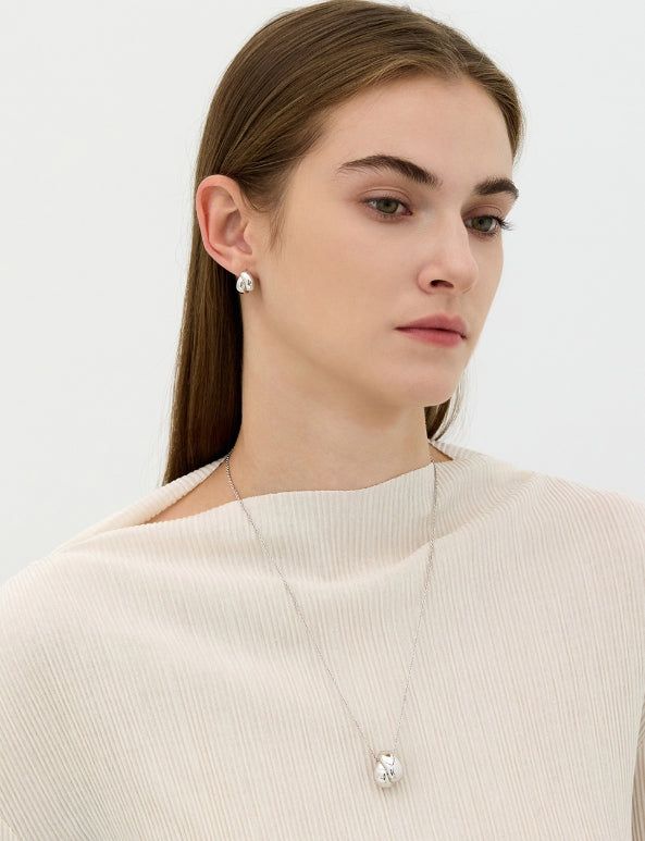 26SS★ Plump Twist NB(W) One-Touch Earrings S