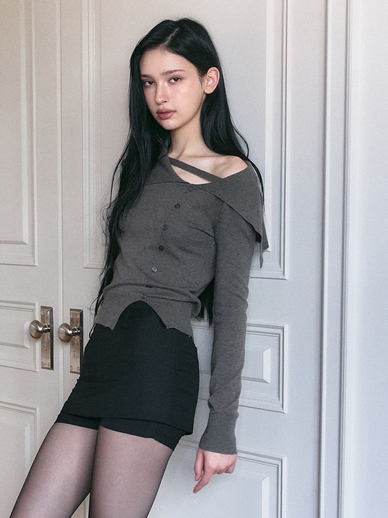 Sailor strap knit (Charcoal)