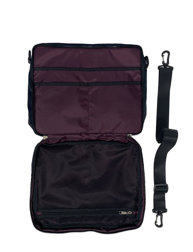 Padded Cargo Pocket Cross Bag (Navy)