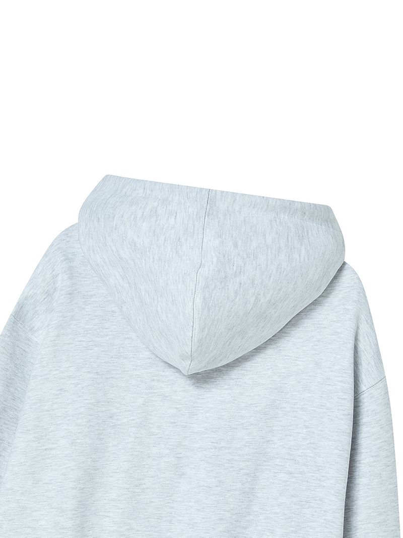 NY FLAG HOODIE HEATHER GREY
