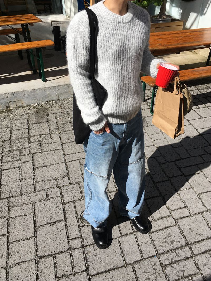No.1456 wool round KNIT (5color)