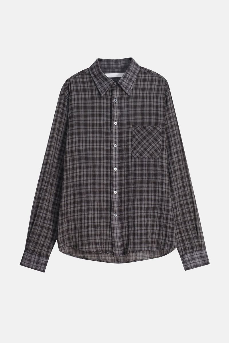 Mar over check shirt