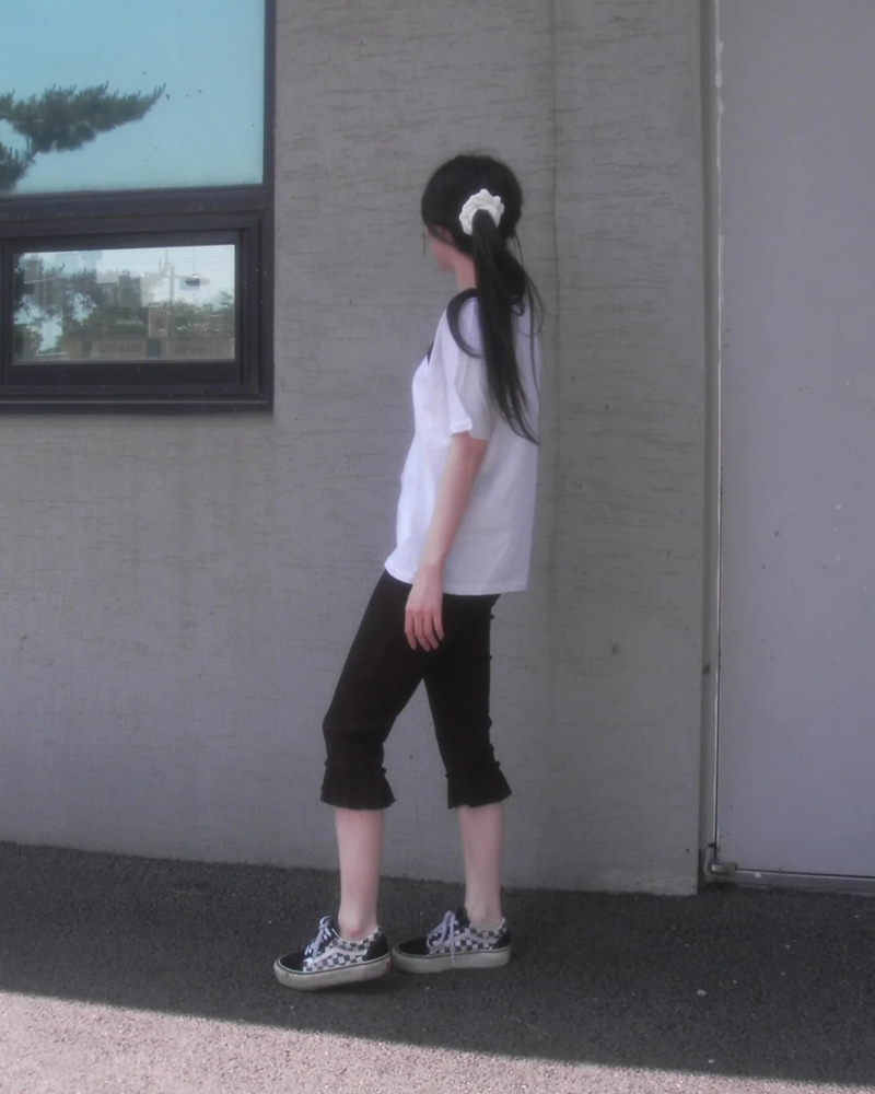 frill leggings pants
