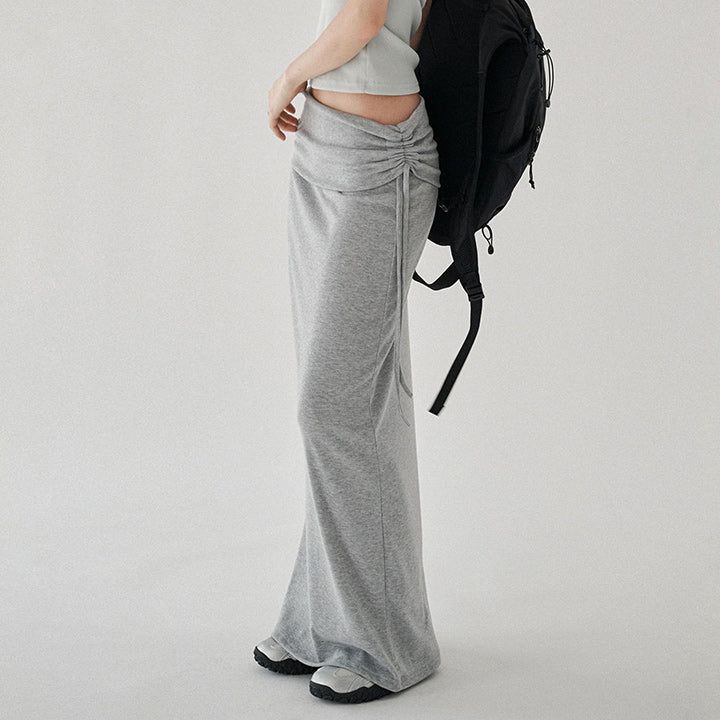 [Biher] String Layered Maxi Long Skirt -4color