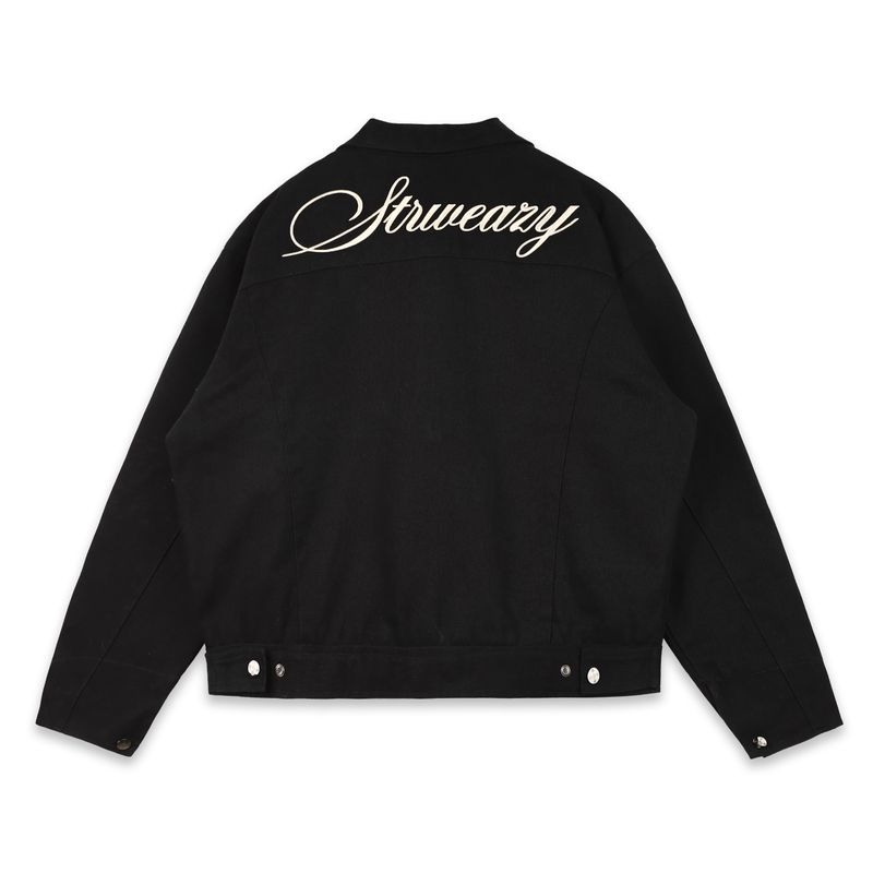 SWE SCRIPT JACKET - BLACK
