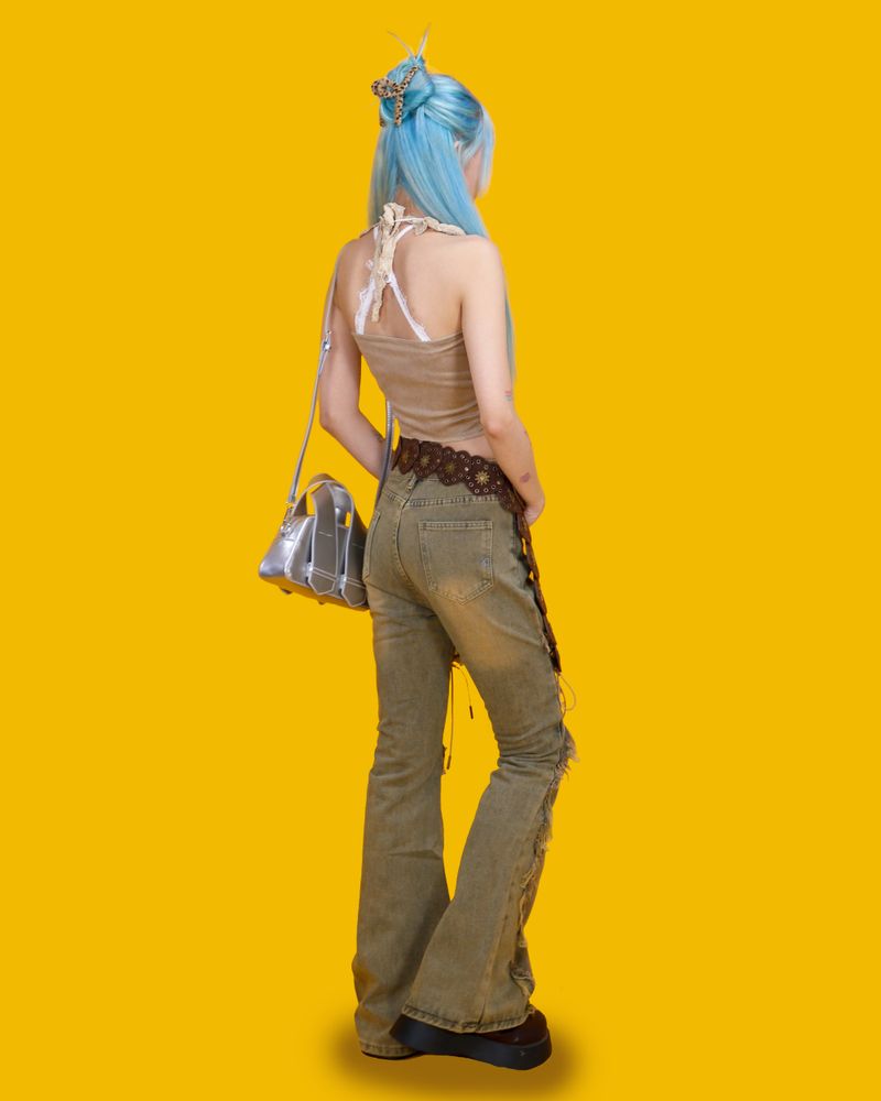 rocket corset denim pants
