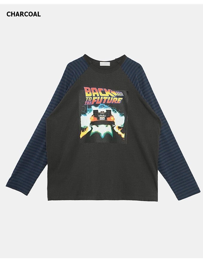 Future Raglan Stripe Over Long Sleeve T