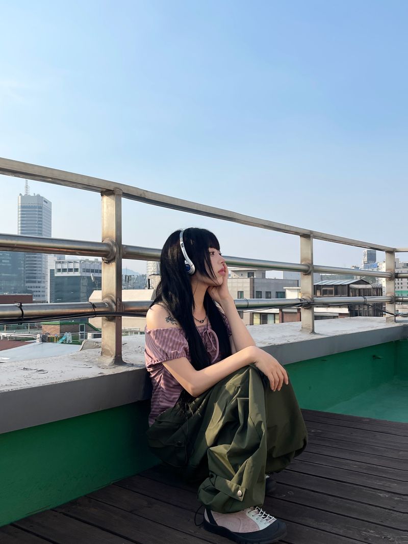 Irmi Nylon Bizo Snap Wide Pants