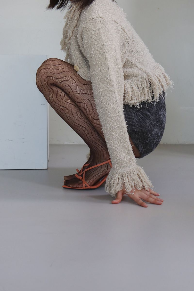 wave mesh tights