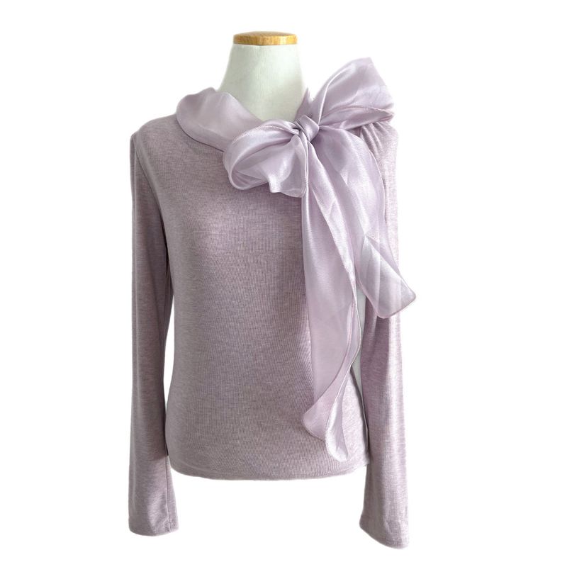 Tilly Tie Scarf Long Sleeve Top