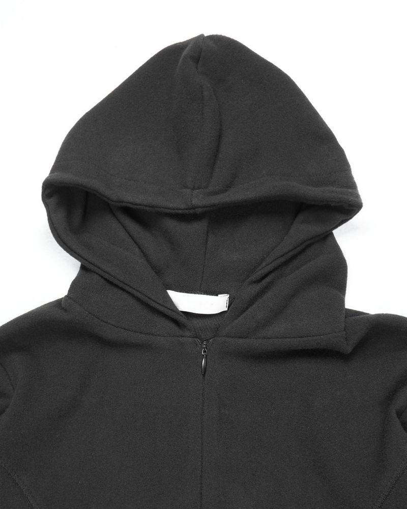  LINE HOOD HALF ZIP-UP
