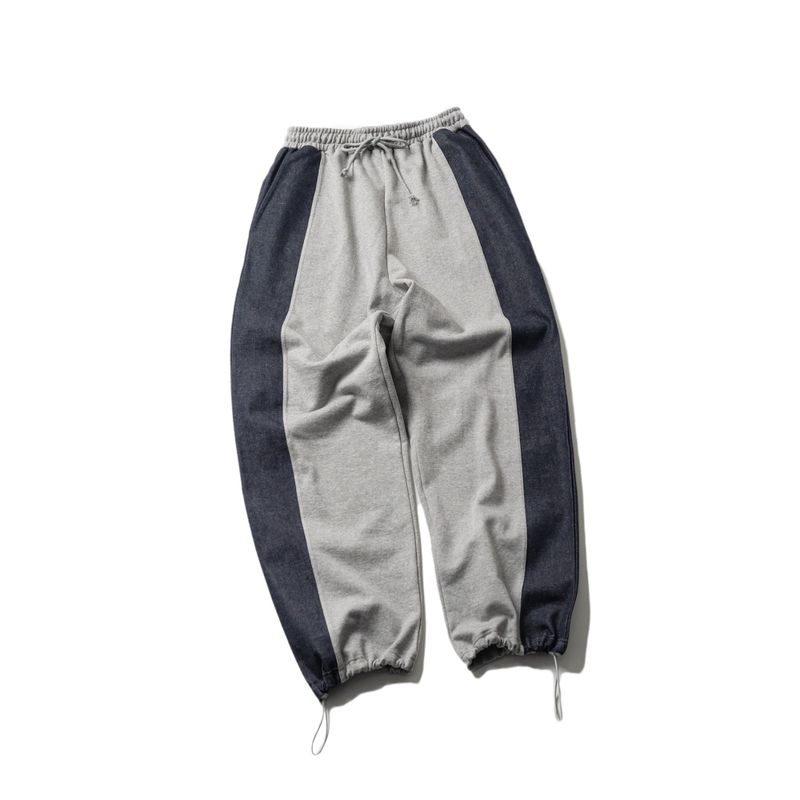 HAVISM（ハヴィズム）の「VERTICAL SWEAT DENIM MIX PANTS(GREY（Pants）」
