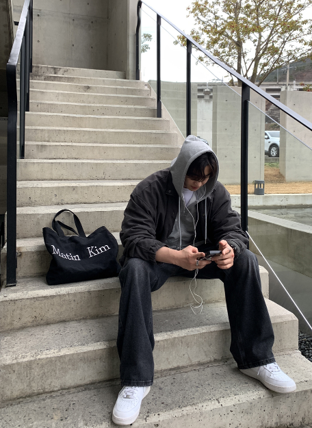 Decrab Washed Light Overfit Night Jacket