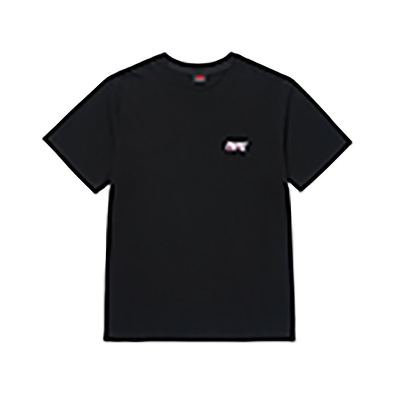 TEMPUSSTUDIO（テンプススタジオ）の「IRIDESCENT MARBLE LOGO T-SHIRTS [BLACK]（Tops）」
