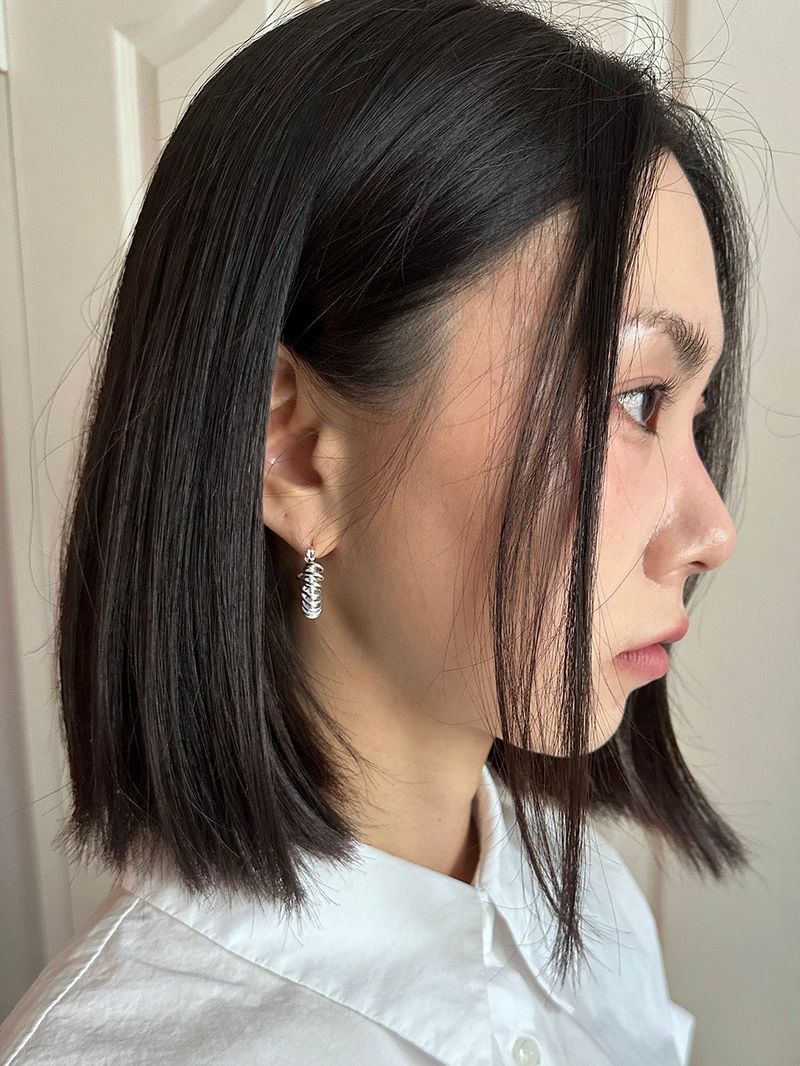 [925silver] Spring effect earring