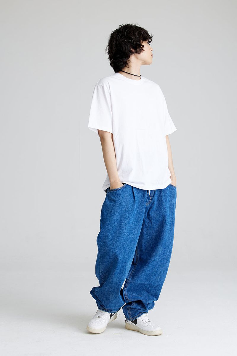 MID90 BAGGY DENIM PANTS DEEPBLUE