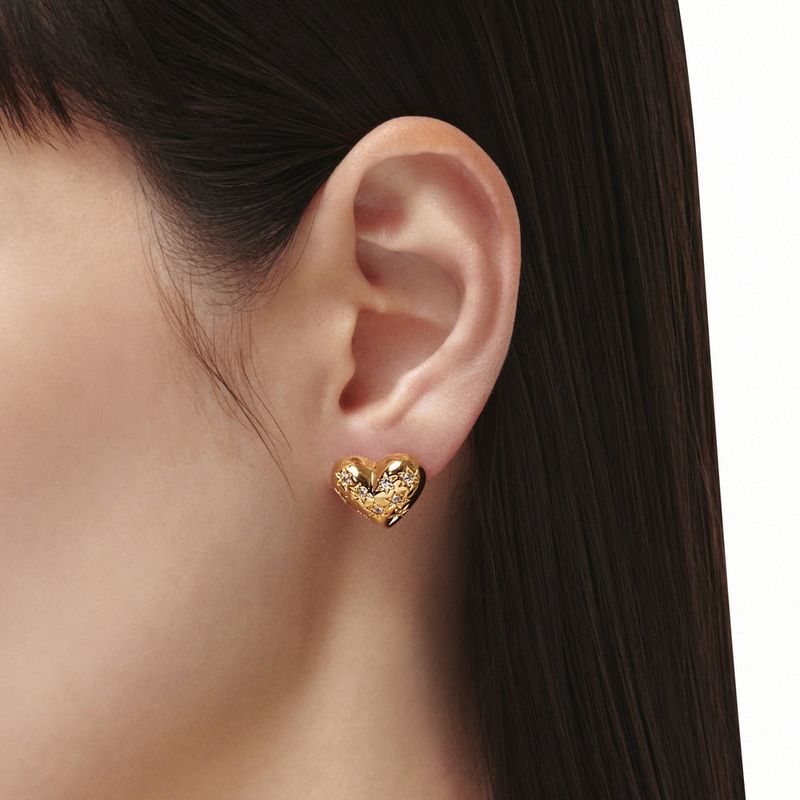 Half Heart Earrings