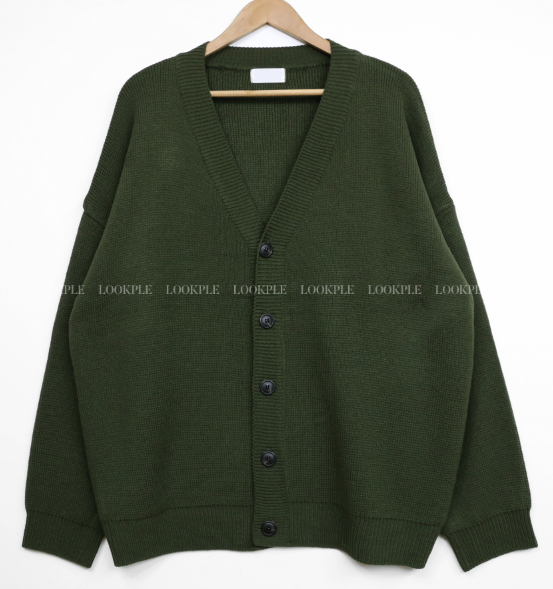 flander plain overfit cardigan