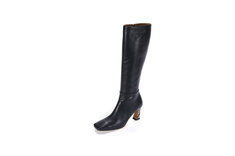 Square Long Boots_Black