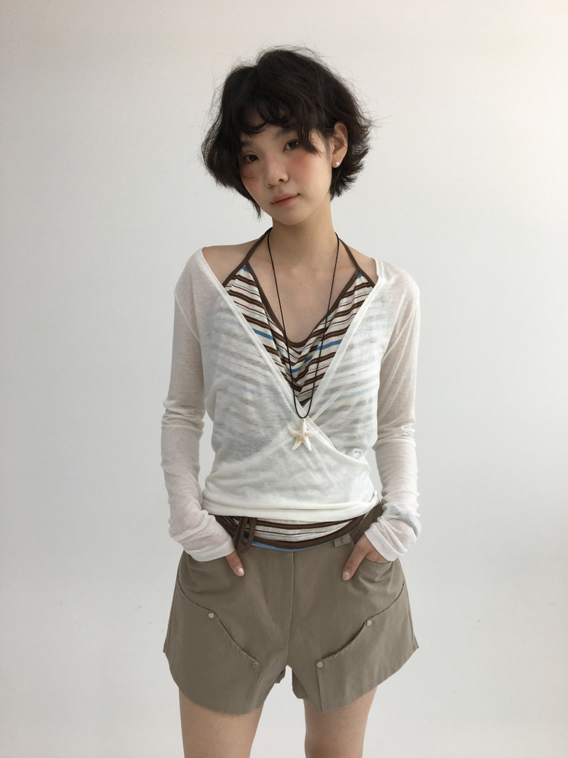 If Strap Halterneck Sleeveless (2color)