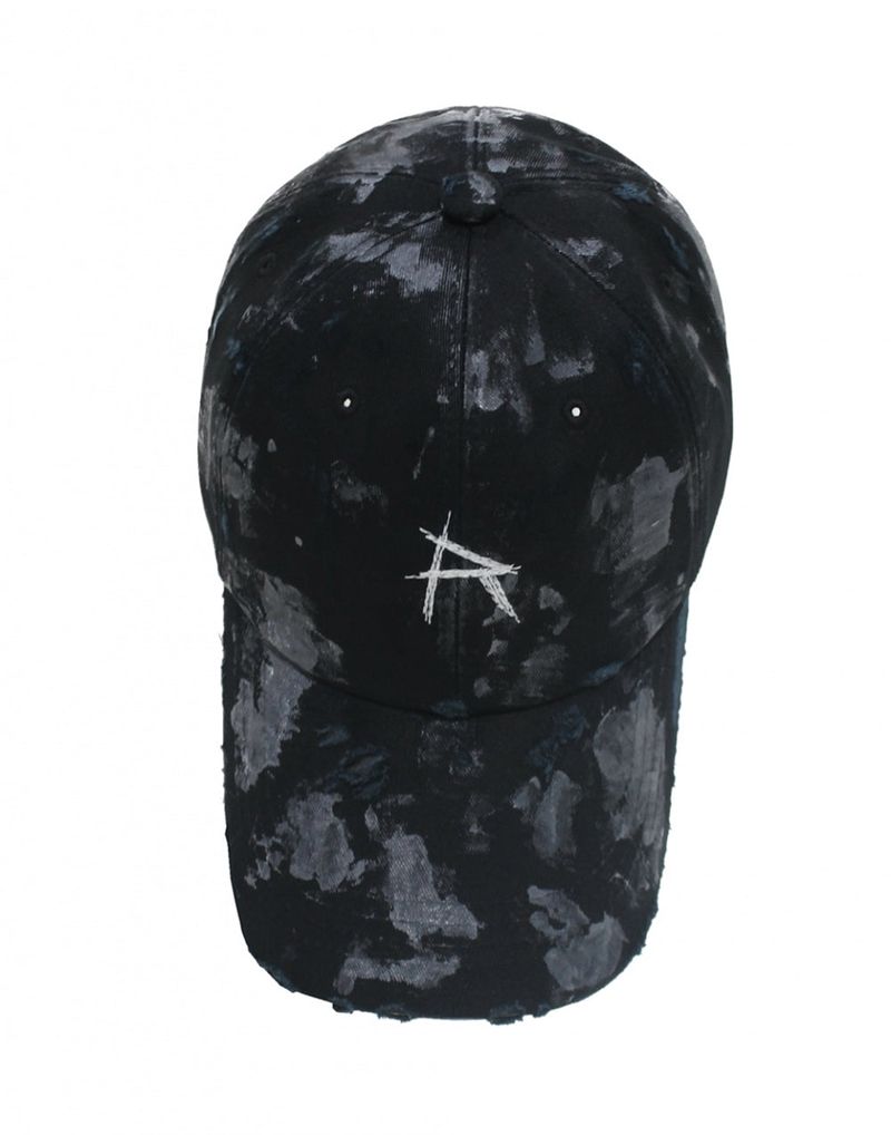 dirty gray coating destroyed ball cap
