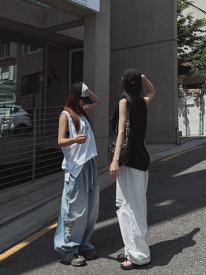 Summer Silk Oversized Fit Layered Sleeveless