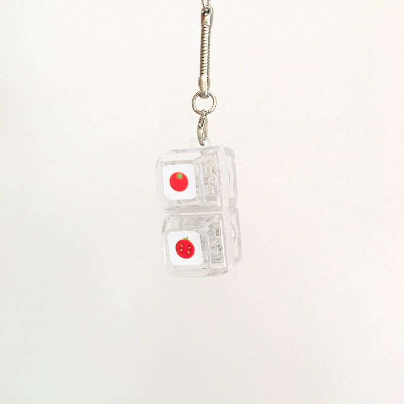 [made] cherry tomato set (jelly hard case+keycap keyring)