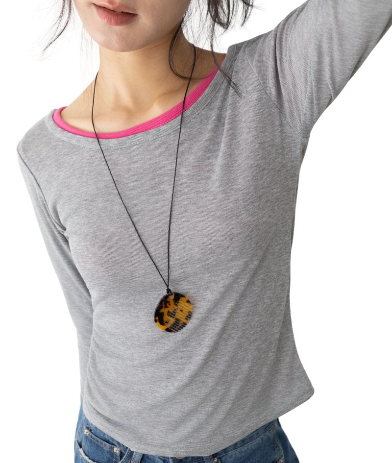 Duo U-Neck Long Sleeve T-Shirt