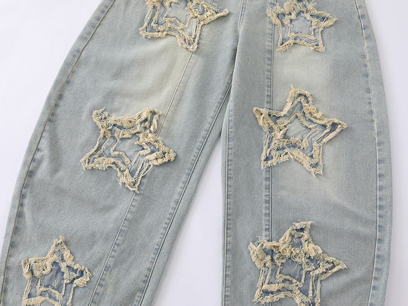 Rough Star Distressed Denim Pants