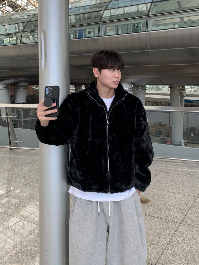 Cozy fur mink jumper