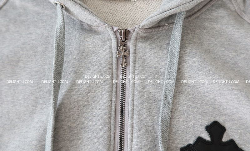 [UNISEX] Chrome Patch Oversized-Fit Hooded Zip-Up Jacket