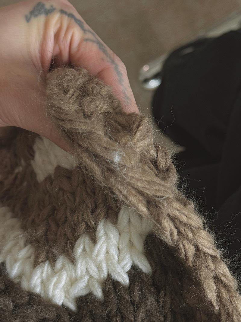 [Handmade] Nordic Toggle Knit Cardigan