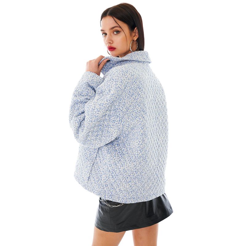 Flower Quilting Jumper [Blue]