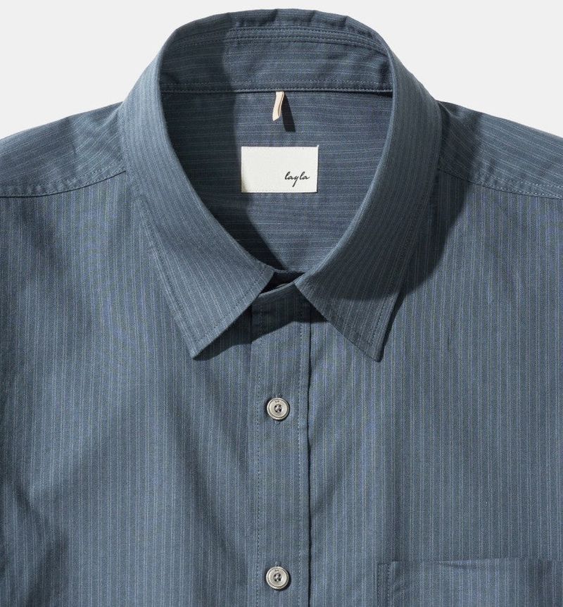 Midnight Pinstripe Shirt S168