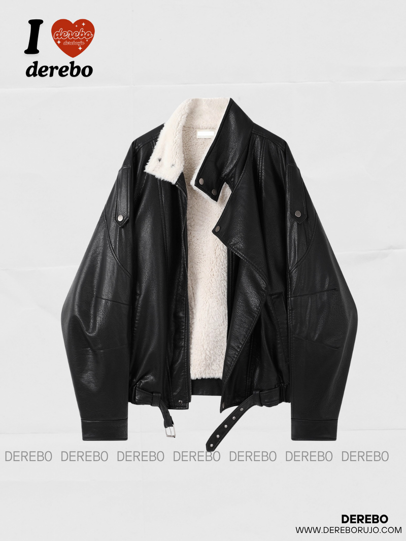Old Money Stand All-Time Leather Jacket (Winter Fleece)