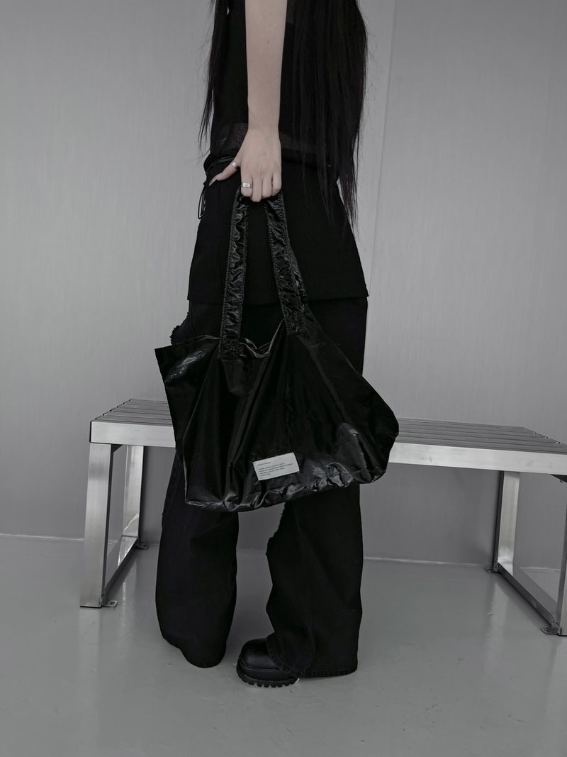 glossy shopper bag (2color)