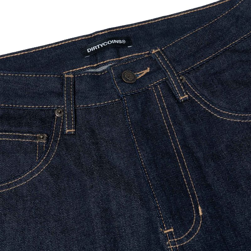 DC x The Rolling Stones Logo Embroidery Raw Denim Pant