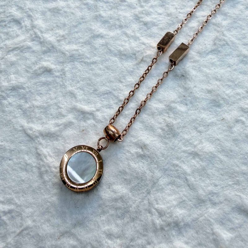 Rose Gold Moonstone Necklace