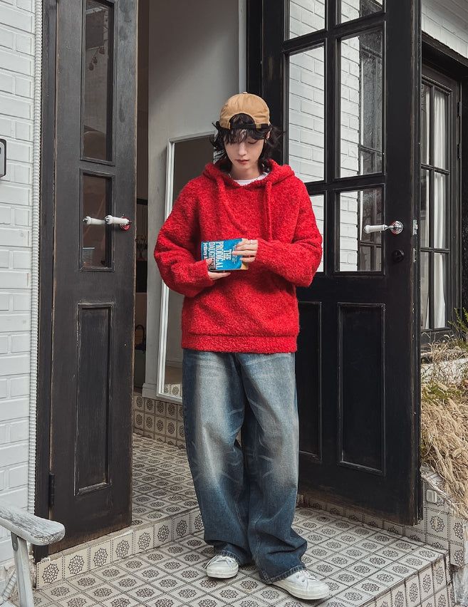 Raise Boucle Knit Hood