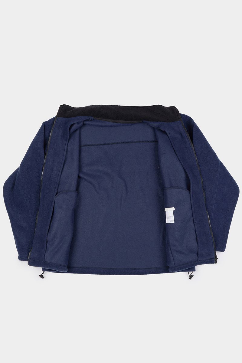 Mockneck low warm fleece zip-up