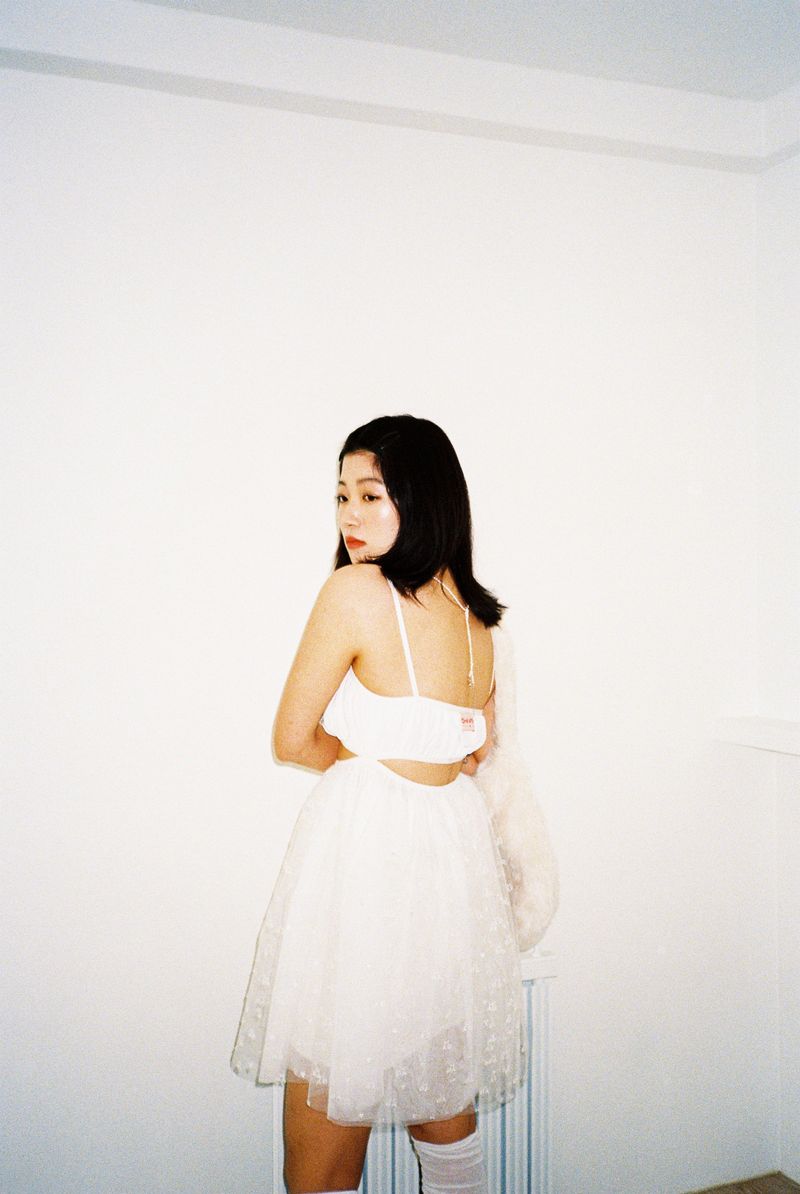 SHASHA TULLE DRESS _WHITE