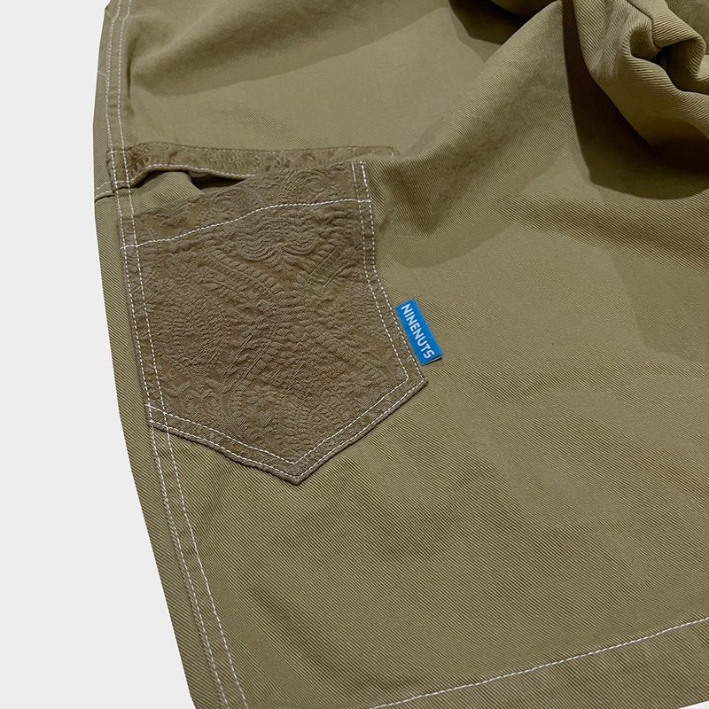 bio jacquard pocket shorts_beige