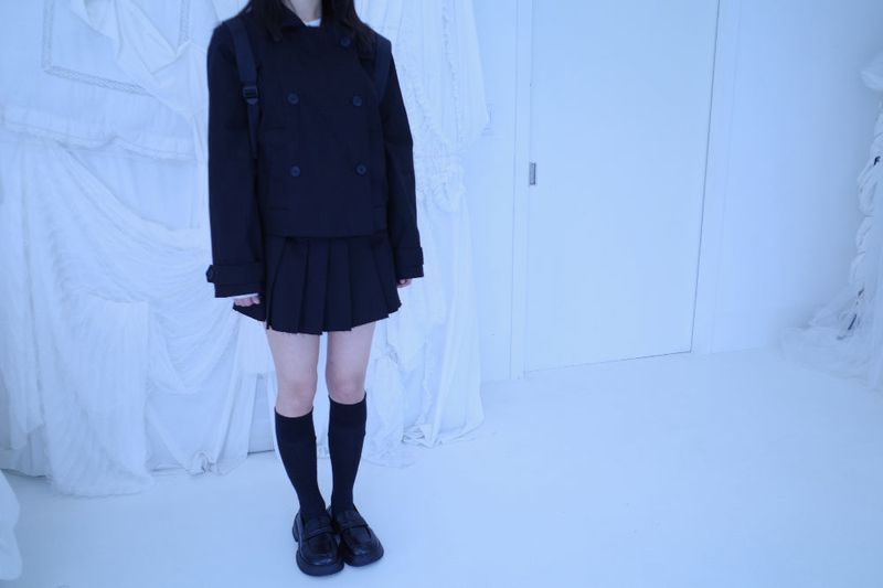 High neck double set up (3color) -Jacket